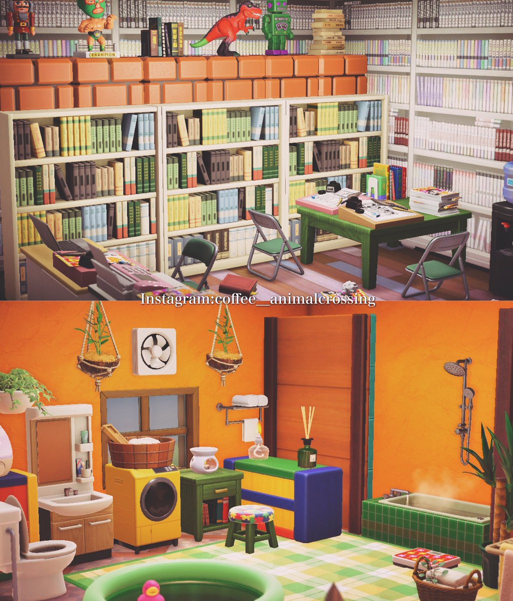 There are five accounts on this island, so there are five houses to be renovated. Try to have a different theme for each.  This is the first house, the style of the Showa Modern Period ❤️
 Ig: instagram.com/coffee__animal…
#ACNHdesign #あつ森 #ACNH  #どうぶつの森