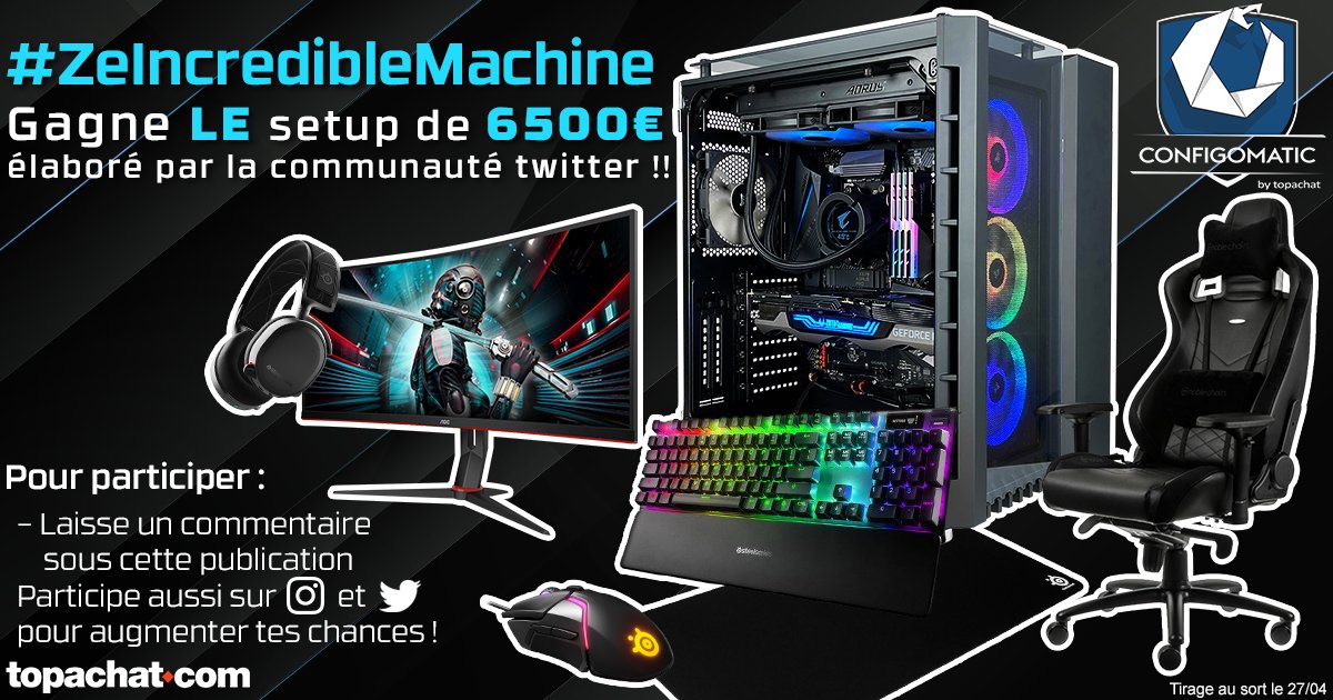TopAchat's tweet image. #ZeIncredibleMachine 
Augmente tes chances de gagner !
Participe aussi sur Facebook !

facebook.com/topachat/posts…