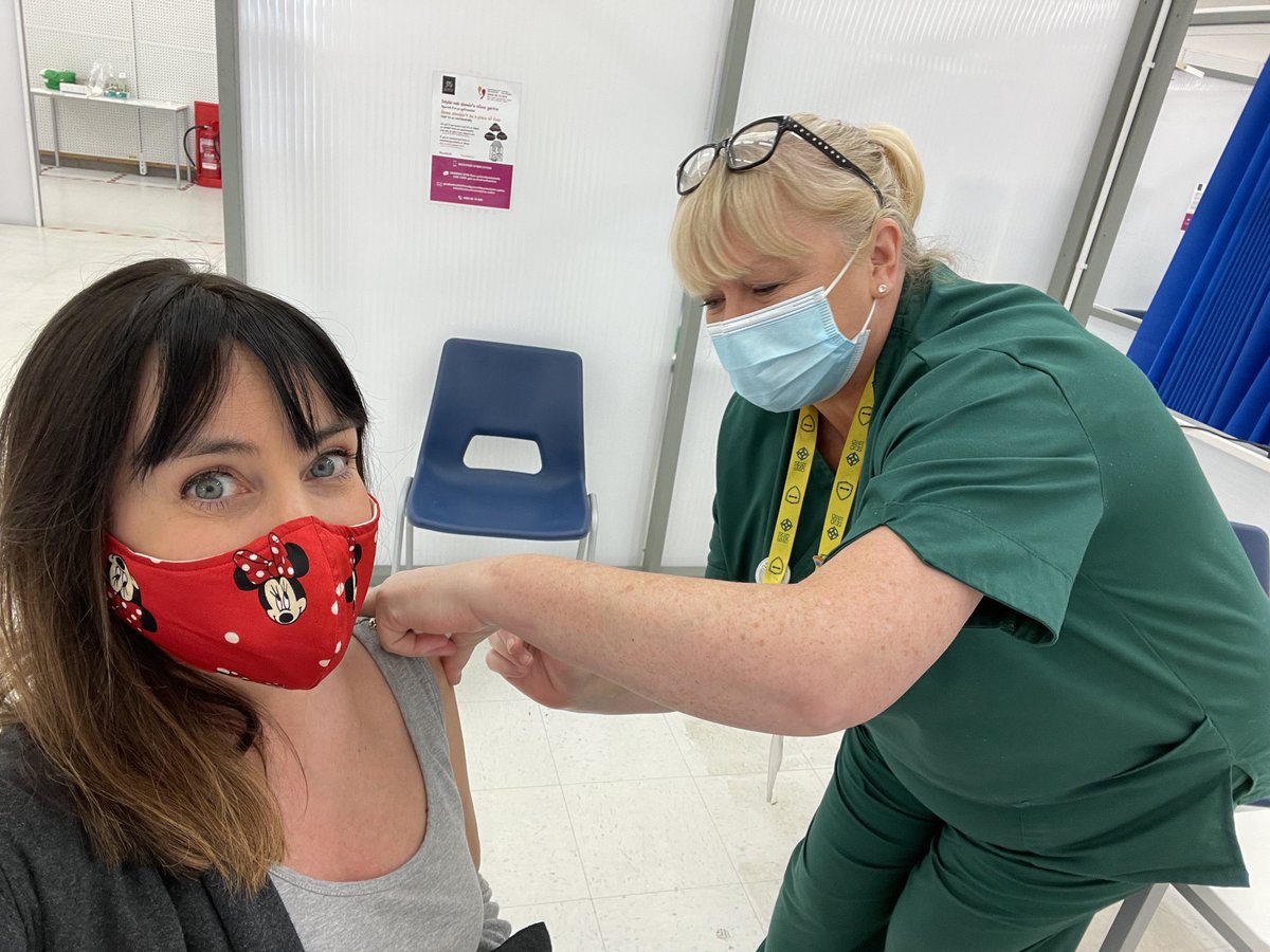 Lucy Owen on X: Done! Thank you so much lovely Cath, it didnt hurt a bit!  #vaccine #nhs t.co4fPE8HamkA  X