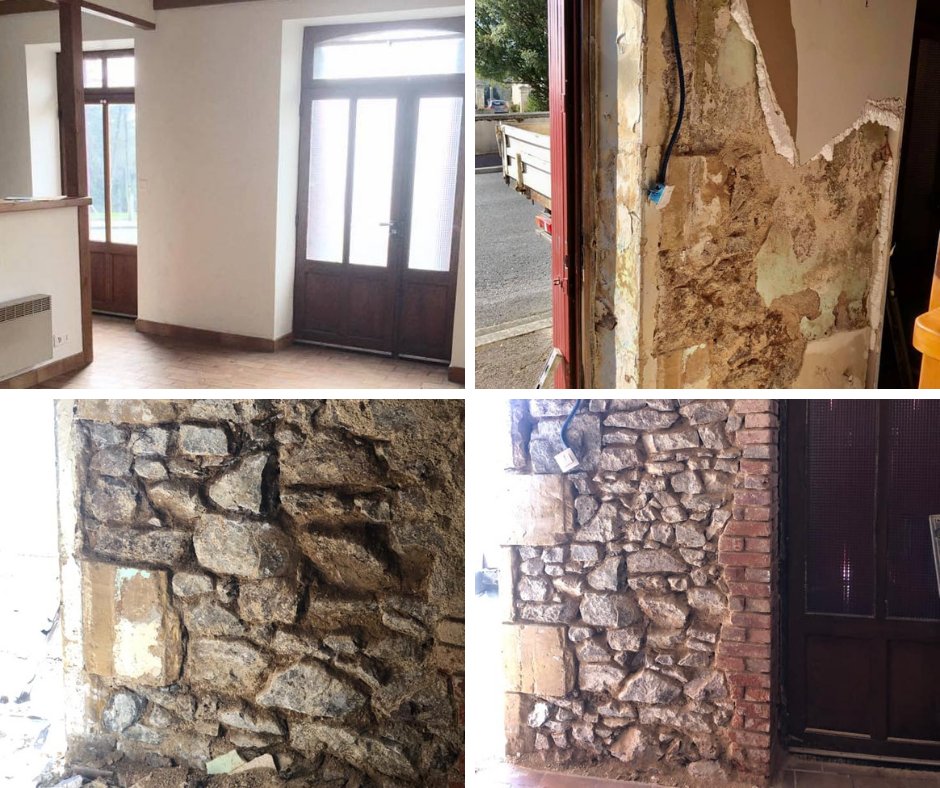 We are getting an old damp wall stripped back to the stone today - we now have all this beautiful stone (old barn) wall showing - can't wait to see it pointed and finished! P.s. SOOO MUCH DUST! hahahaha have booked cleaner for next 2 days to compensate!