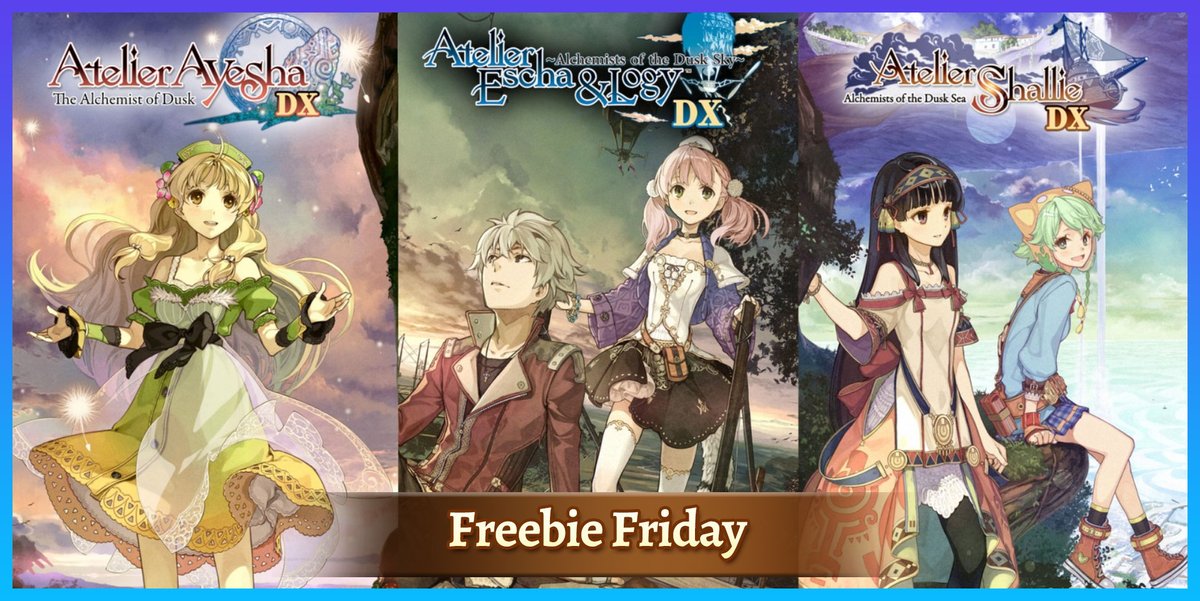 🚨#FreebieFriday🚨

We have a digital copy of #AtelierDuskTrilogyDX available to one lucky winner. Want to win this prize? 

➡️Follow <a href="/koeitecmoeurope/">KOEI TECMO EUROPE</a> and RT.

This #giveaway will end on April 12th. Good luck to everyone who enters. #KTFamily
