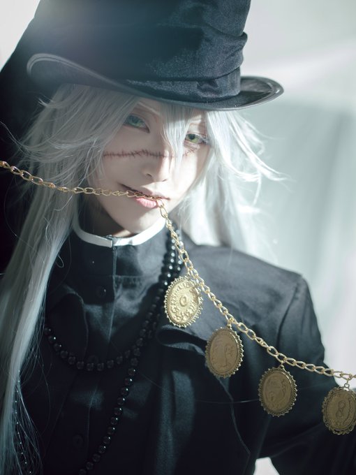 毎日続々入荷 黒執事 風葬儀屋 アンダーテイカー コスプレ ウィッグ