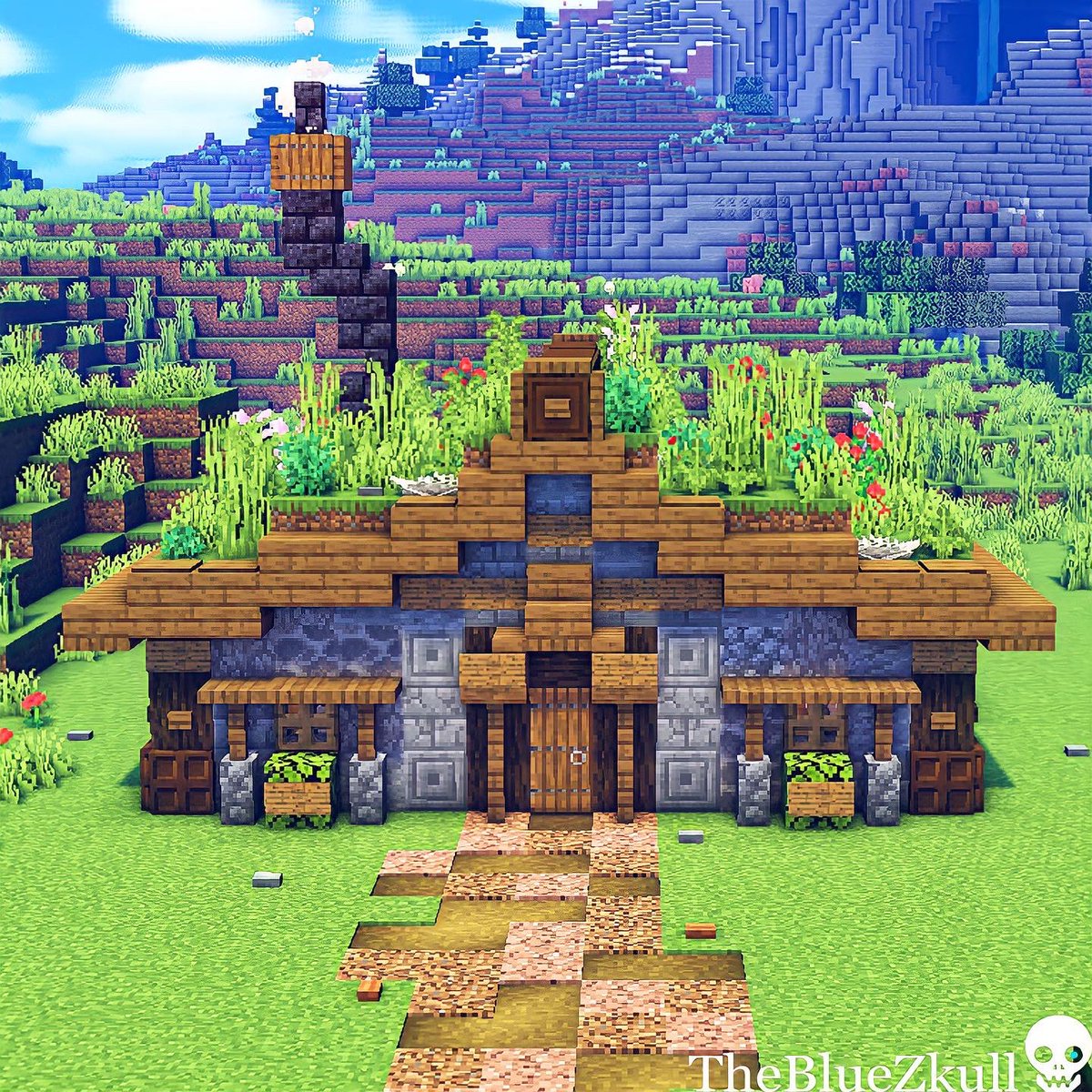 TheBlueZkull's tweet photo. Grass Roof Cabin
-⁣
Credits to @thebluezkull 
-⁣
-⁣
-⁣
#minecraft #minecraftpc #minecraftbuilds #minecraftbuild #minecraftdaily #minecraftuniverse #minecraftmeme #minecraftforever #minecraftart #gaming #minecraftbuildings #minecraftideas #minecraftcreations #memes https://t.co/X8sBftPmG5