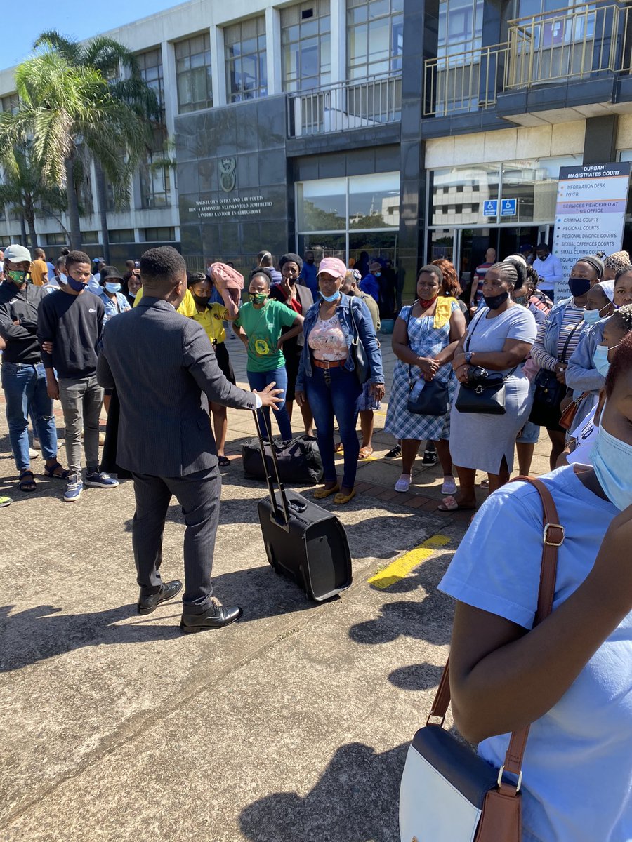 BREAKING STORY 🔥

Bail has been granted to all 16 prospective students of the Durban University of Technology who were arrested by police yesterday. The students &amp; parents were assisted pro bono by Lawyer Mfanafuthi Biyela (<a href="/Phathizwe_RSA/">Mfanafuthi Biyela</a>). 

📍Durban Magistrate Court