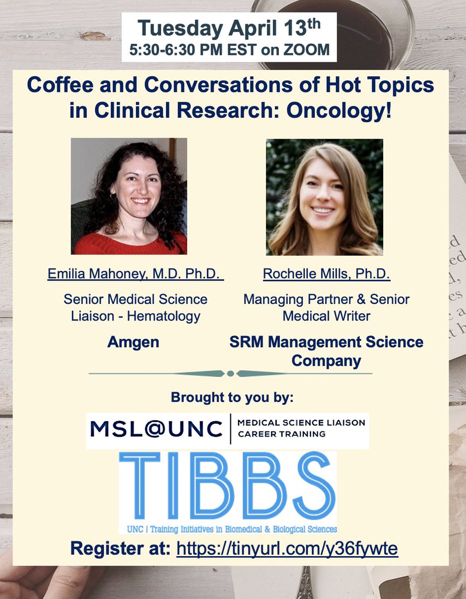 UNCMedRAC's tweet photo. Join us next Tuesday for a "Hot Topics" discussion on Oncology! Register at:  https://t.co/Qd9z9vaG9e https://t.co/B3tnOjqhPd