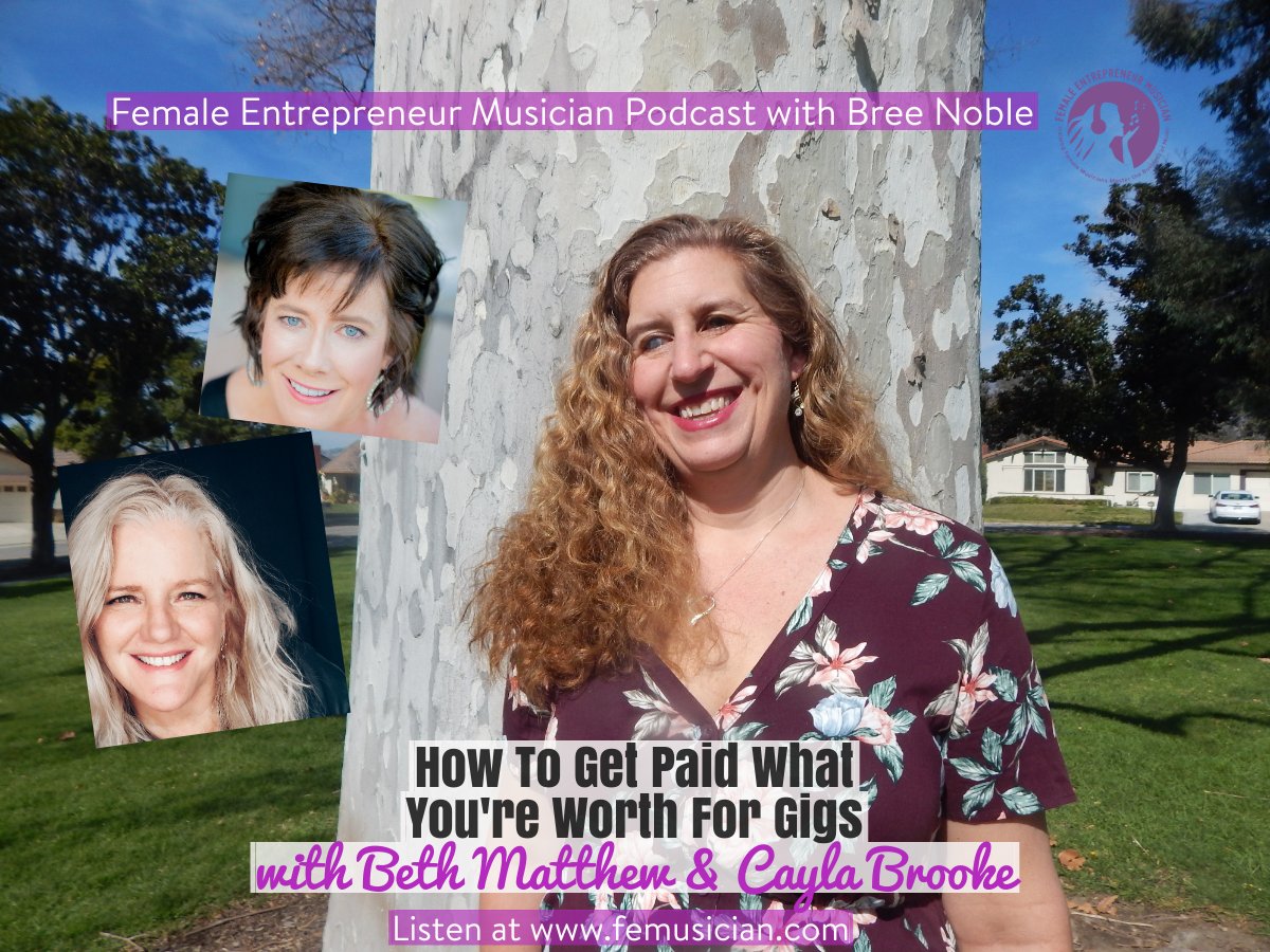 Beth &amp; Cayla talk about how to get paid what you’re worth when booking gigs. They discuss how they stopped performing at places that didn’t value them and caused resentment and started feeling confident to ask for what they deserve.
Listen here:
femusician.com/captivate_podc…