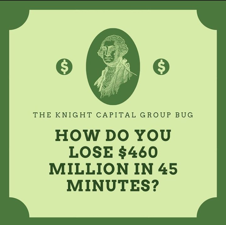 girlscodeitpv's tweet photo. Check out this post to know more about what happened with the Knight capital group bug! π§
#money #trade #LLC #knightcapitalgroup #sales #finances #financialservice #trading #algorithms #US #girlscodeit #womeninstem #coding https://t.co/DDdhAzZag1