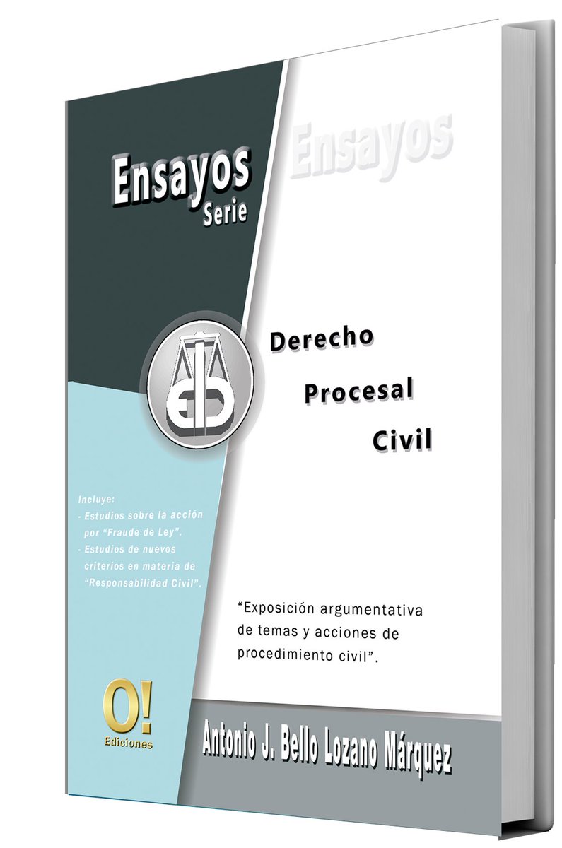 oediciones's tweet image. Novedades en el Derecho Procesal Civil. Hoy en la presentación del libro "ENSAYOS DE DERECHO PROCESAL CIVIL", del Dr Antonio Bello Lozano.
Acceso libre: Zoom n9.cl/z2irv ID: 882-3896-2126 Clave: EDPC2021.
¡Lo esperamos!