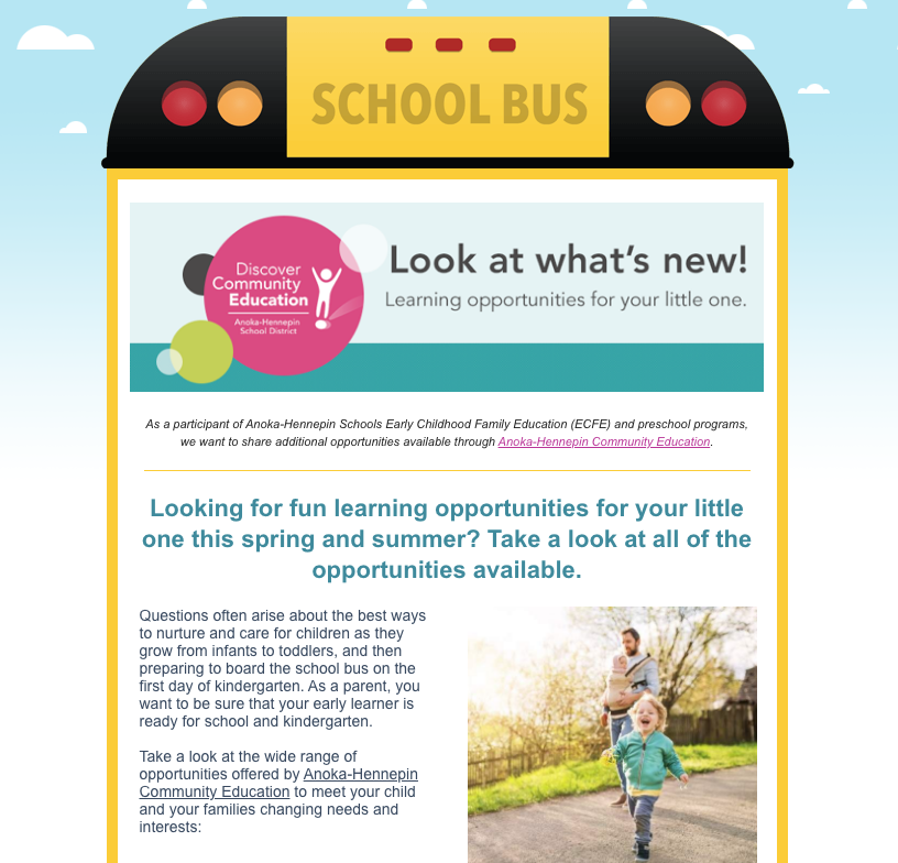 CBPAMES's tweet photo. Looking for learning opportunities for your little one? @AHCommunityEd offers a wide range of activities, classes, child care &amp; preschool options for early learners - this spring, summer and in preparation for next school year: https://t.co/nUwKA9qHvE  #AHSchools #discovercommed https://t.co/V1z42RF4Xv