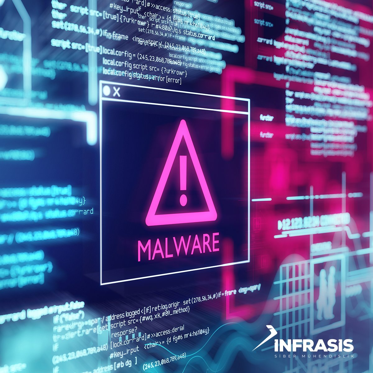 Infrasis's tweet photo. Yeni nesil saldırı tespit çözümlerimizle “dosyasız zararlı yazılımlara” karşı maksimum koruma sağlayabilirsiniz. Detaylı bilgi almak için pro.servis@infrasis.com.tr adresinden bize ulaşabilirsiniz.

#İnfrasis #SiberMühendislik #sibergüvenlik #CyberSecurity https://t.co/CtLFTX9zCx