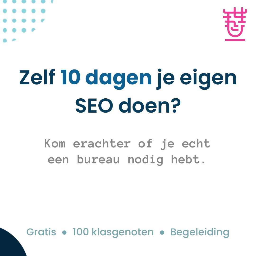 Wil je hoger komen in Google?

Ik organiseer de 10-dagen SEO challenge - Vergroot jouw SEO skills in 10 dagen!

🚩BELANGRIJK
Je moet in de backend van je website kunnen als de challenge start.

Klik hier om meer te lezen en je in te schrijven:
marketingmadheads.com/seo-challenge/…