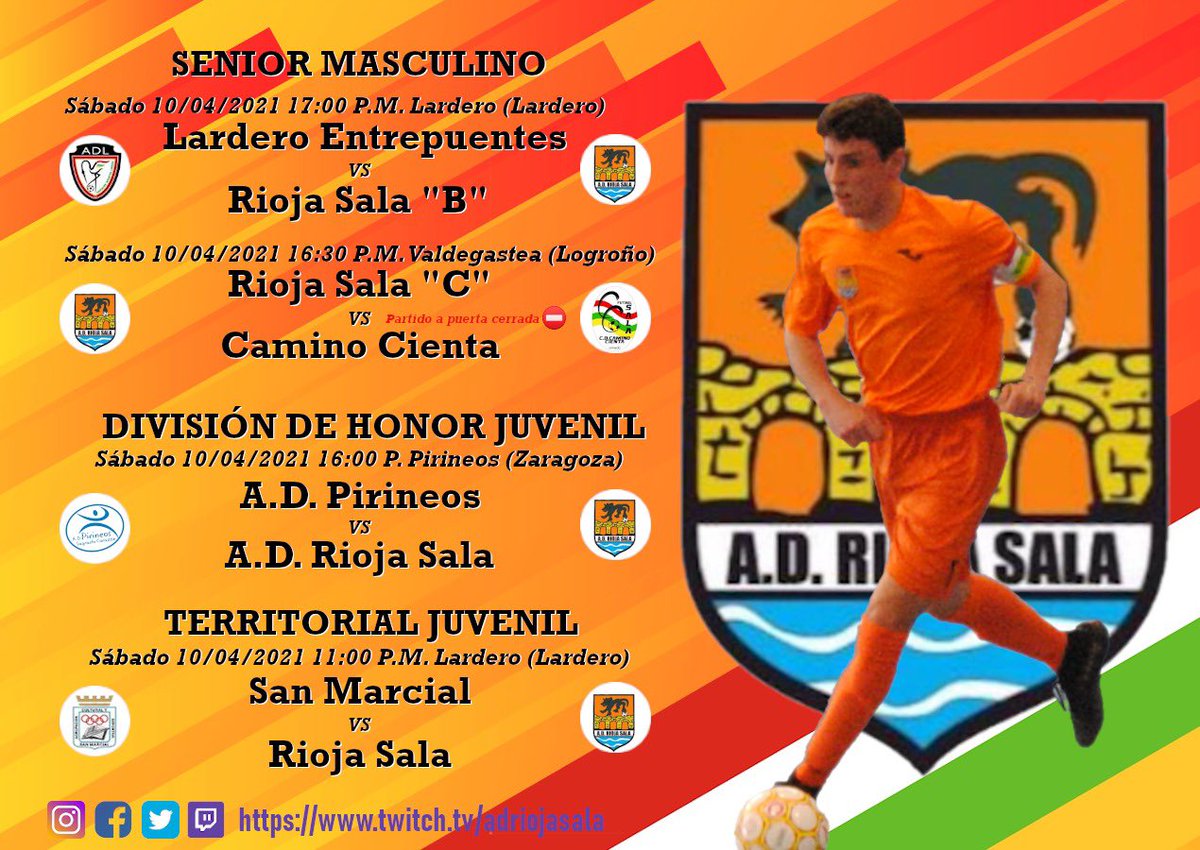 HORARIOS | El Tercera descansa esta semana. Mucha suerte a todos!