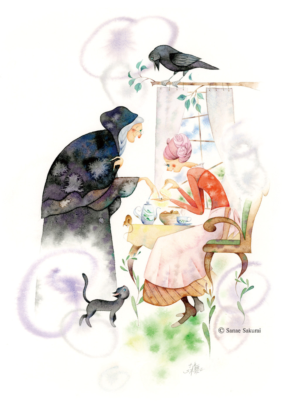深見東州絵画 エジプトの月神トト