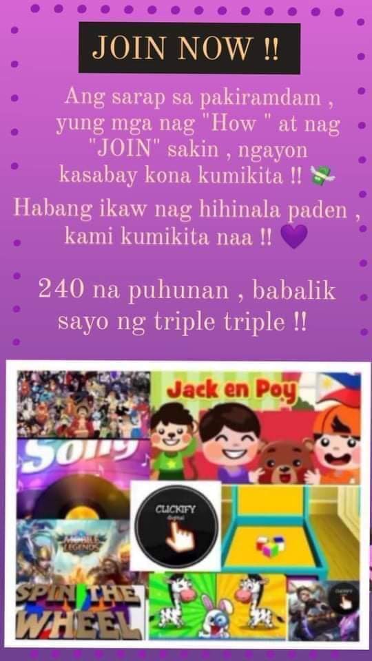 BusalananKyla's tweet image. Who wants to join our team? Your 150 or 240 will be back to you into triple. Just comment how. Earn 400-1500+weekly and DTI registered #clickify #join_our_team_now legit guys😊