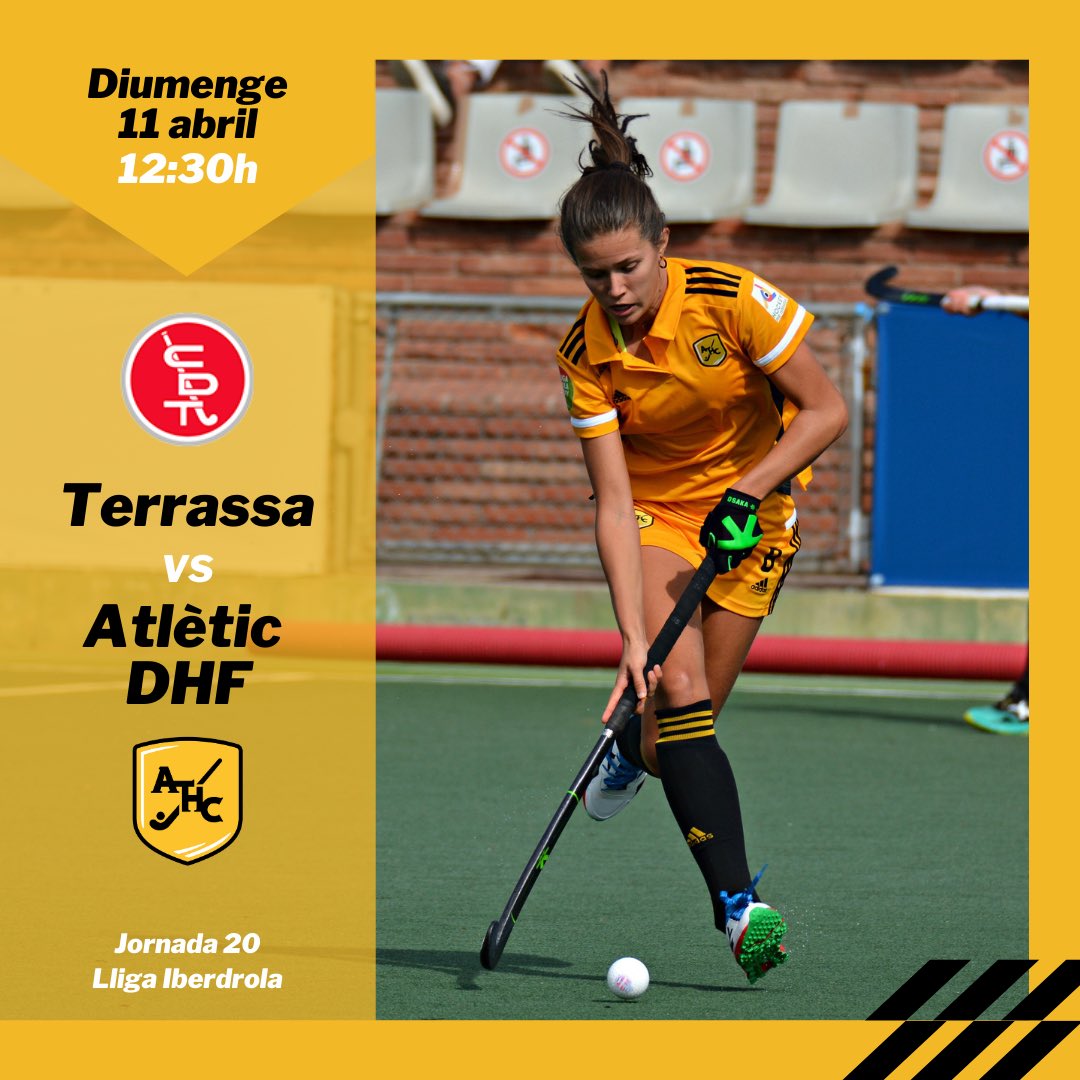 AtleticTerrassa's tweet photo. HOCKEY.

Tornen les lligues de divisió d’honor amb un cap de setmana amb partits vitals i tot un derbi Egara - Atlètic! 🤩🔝

Som-hi! 💛🖤

👉🏻 Amb el suport d’#Anquor #Chemipol #Iberdeli i @clinicadentalpasseig https://t.co/gnMlncBesi