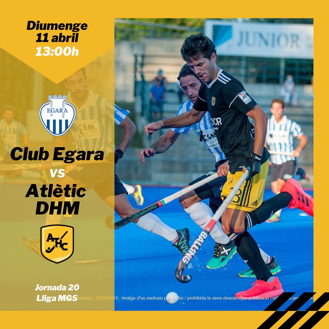 AtleticTerrassa's tweet photo. HOCKEY.

Tornen les lligues de divisió d’honor amb un cap de setmana amb partits vitals i tot un derbi Egara - Atlètic! 🤩🔝

Som-hi! 💛🖤

👉🏻 Amb el suport d’#Anquor #Chemipol #Iberdeli i @clinicadentalpasseig https://t.co/gnMlncBesi
