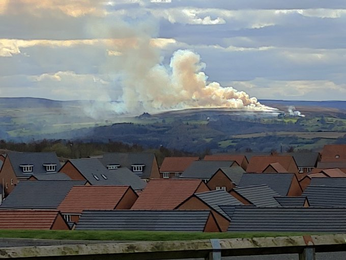 Lukesteele4's tweet image. The grouse shooting industry would have you believe that burning is a small-scale, occasional and delicate operation.

But in reality this is the destructive scene day-after-day on carbon-rich peat moors across northern England. Time for a ban, nothing less.