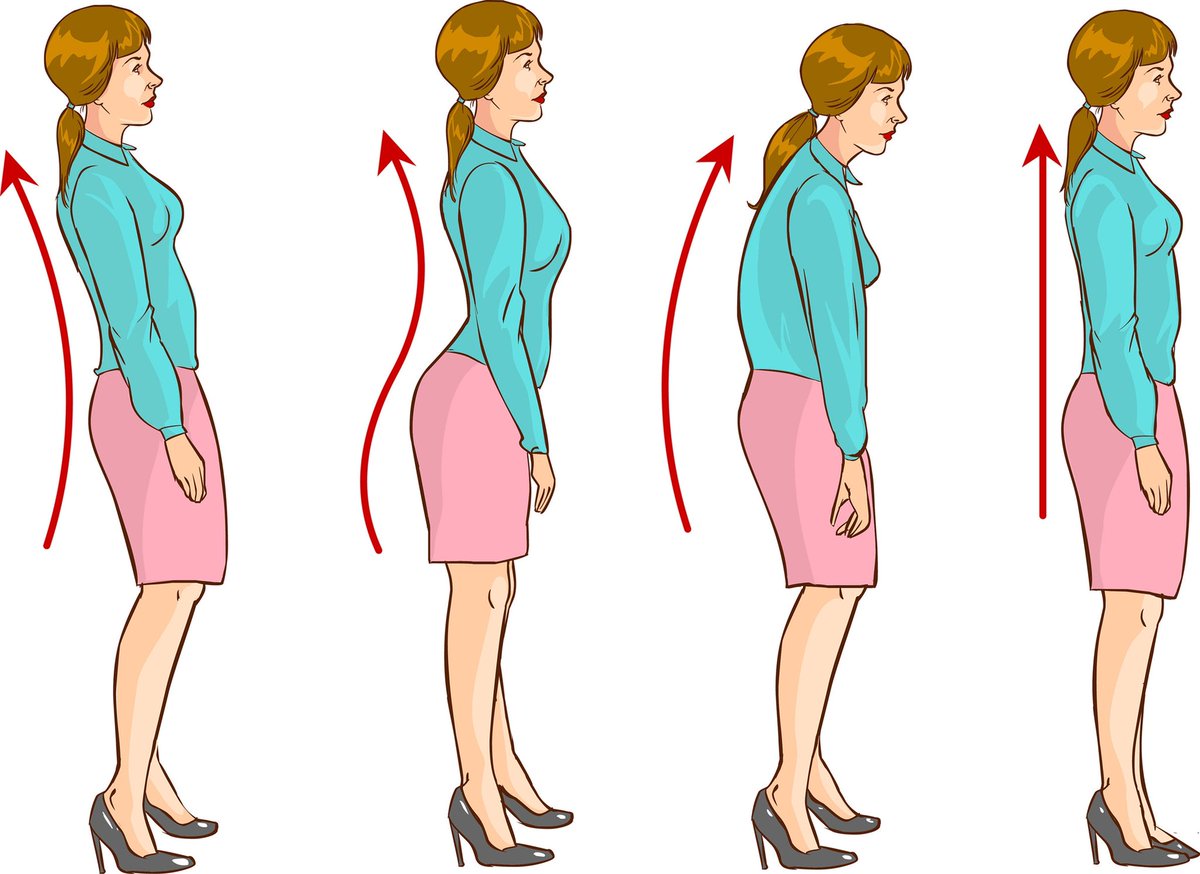 Do you regularly check your posture? 
It’s a good idea to get into the habit of doing so. Just ask yourself are your ears, shoulders, hips and ankles in line?
