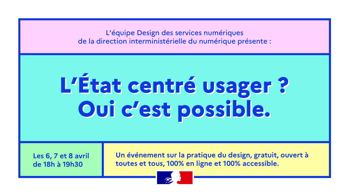 design_gouv's tweet photo. 🔴 Ce soir en direct :
Bien piloter pour assurer qualité et durabilité
#ouicestpossible

18h
@marineboudeau

18h10
Commando UX @amezianeallioui @_pierrebrice

18h30
Table ronde a/c @GeoffreyArthaud @GharHela Apolline Le Gall et Stéphane Vincent

📺 RDV ici https://t.co/ZD0WsjEVOP https://t.co/A53VgcmJ0T