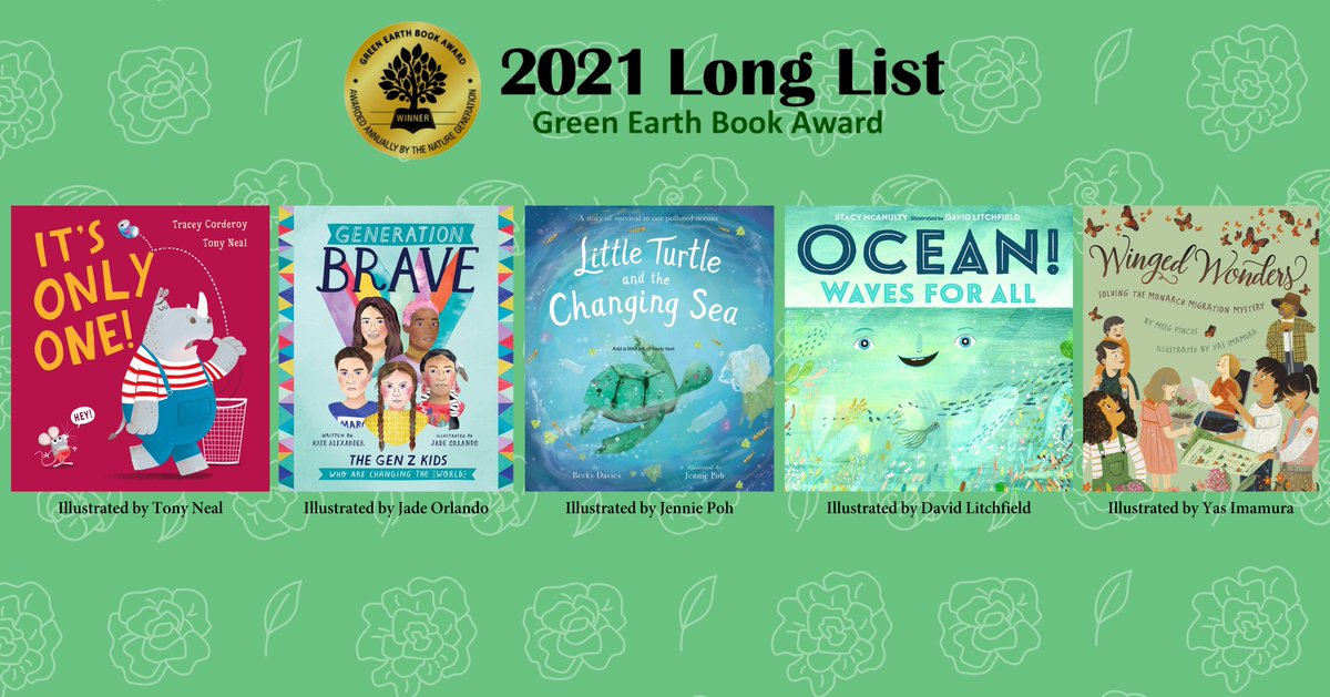 Beyond proud of our #BrightArtist work that has been long-listed for the #GreenEarthBookAward! 🎉 @Tonynealart, #JadeOrlando, @JenniePoh, @dc_litchfield, @yasimamura! To see more from all our brilliant artists, click here: ow.ly/qjXs50EiMTE