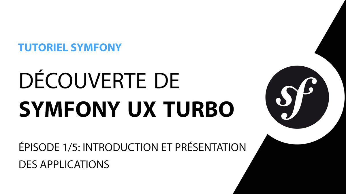TEACHERSDUNET's tweet image. Le premier épisode la mini-série &quot;Découverte de Symfony UX Turbo&quot; est à présent disponible 🚀!

Rendez-vous est pris pour demain 11h pour le second épisode.

Excellente journée 😊.

youtu.be/3zcB35wZuXE

#symfony #symfonyux #hotwire #hotwireturbo
