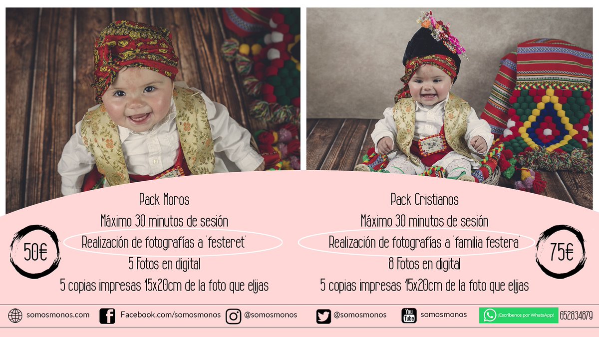 "Any que passa, any que no torna"!
Lanzamos un maratón de fotografías para que no te quedes sin el recuerdo de tu peque vestido de 'festeret'.
Realizaremos tan solo 2 días de sesiones, el viernes 16 y sábado 17.
Podéis reservar vuestra cita:
app.uphlow.com/booking/cfTXhE…