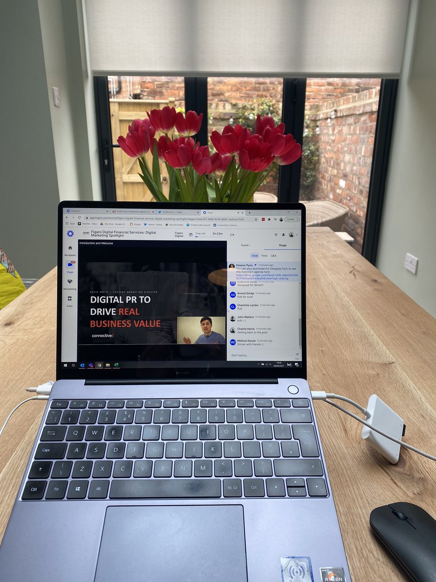 Connective_3's tweet photo. Tuning in from home for @david_white90’s talk in today’s @Figaro_Digital webinar hosted by @skipfidura #FigDigFS if you’d like more info on Dave’s talk then get in touch 🙌 https://t.co/l8e7ehJ6rf