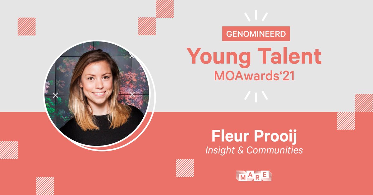 🙌 YEAHHH! 🙌 We zijn trots om bekend te maken dat onze collega Fleur Prooij is genomineerd voor Young Talent door MOA!👉 cutt.ly/ZcK28qd

#watgooooooeed #trotsopfleur #moaawards21 #youngtalent #kwalitatiefonderzoek #onlineonderzoek  #innovator #inspiration