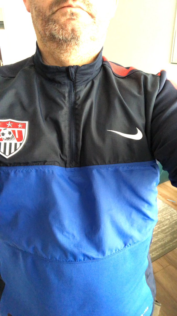 McIntoshRosco's tweet photo. Thought I’d dress up for the day! @USMNT training top today.
#kitsathome https://t.co/Fqemk7X1CT