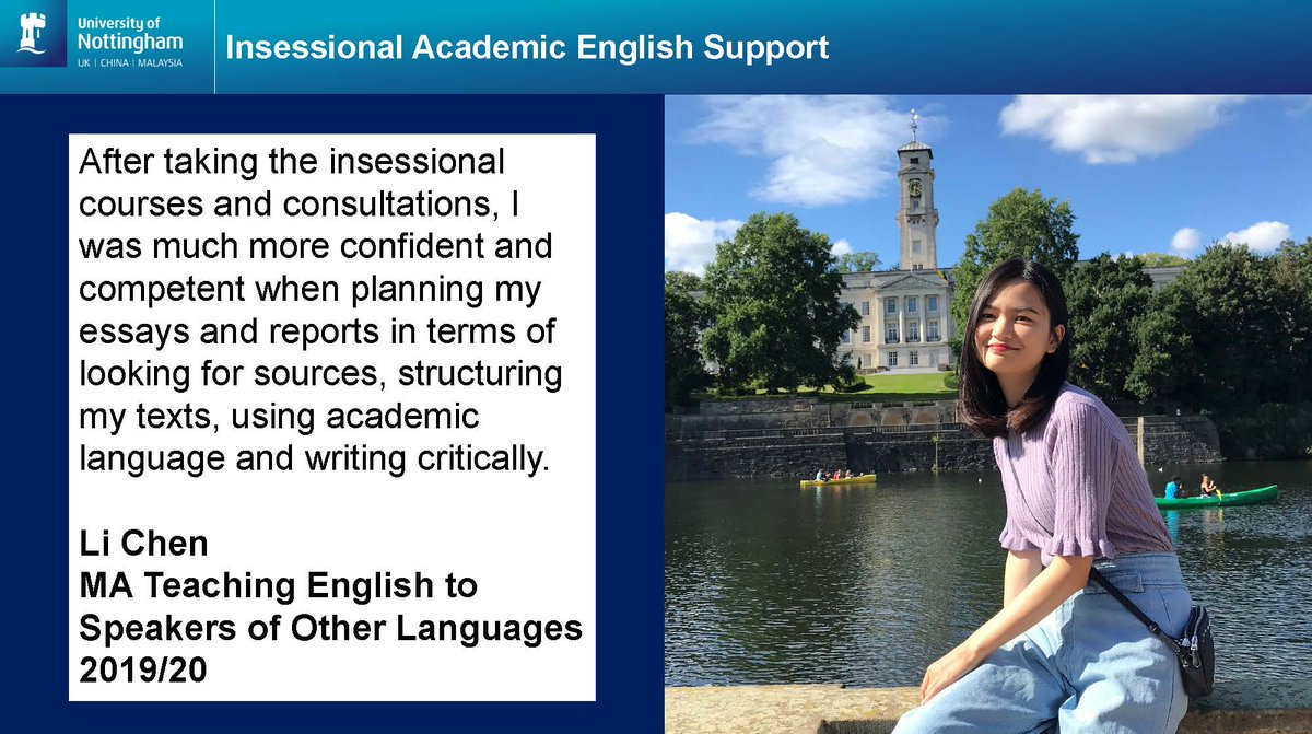 UoNSoE's tweet photo. @CELE_Nottingham continues to support @UniofNottingham students with academic English courses. Over 7,000 bookings have been made over the last 3 years.

Bookings open 12 April for courses starting end April. Visit web for details and how to book.

https://t.co/q1IxxHPjWF https://t.co/bFEyDvD2PH