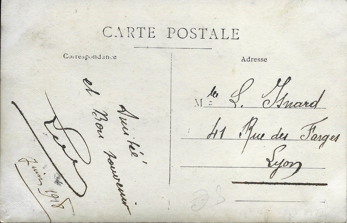 Le_Chtimiste's tweet photo. Les pétanqueurs des 158e et 358e régiments d'infanterie - Carte adréssée à Melle L. ISNARD - 41 rue des Forges - Lyon #Chtimiste #158eRI #358eRI https://t.co/WXTQgM4Qkh