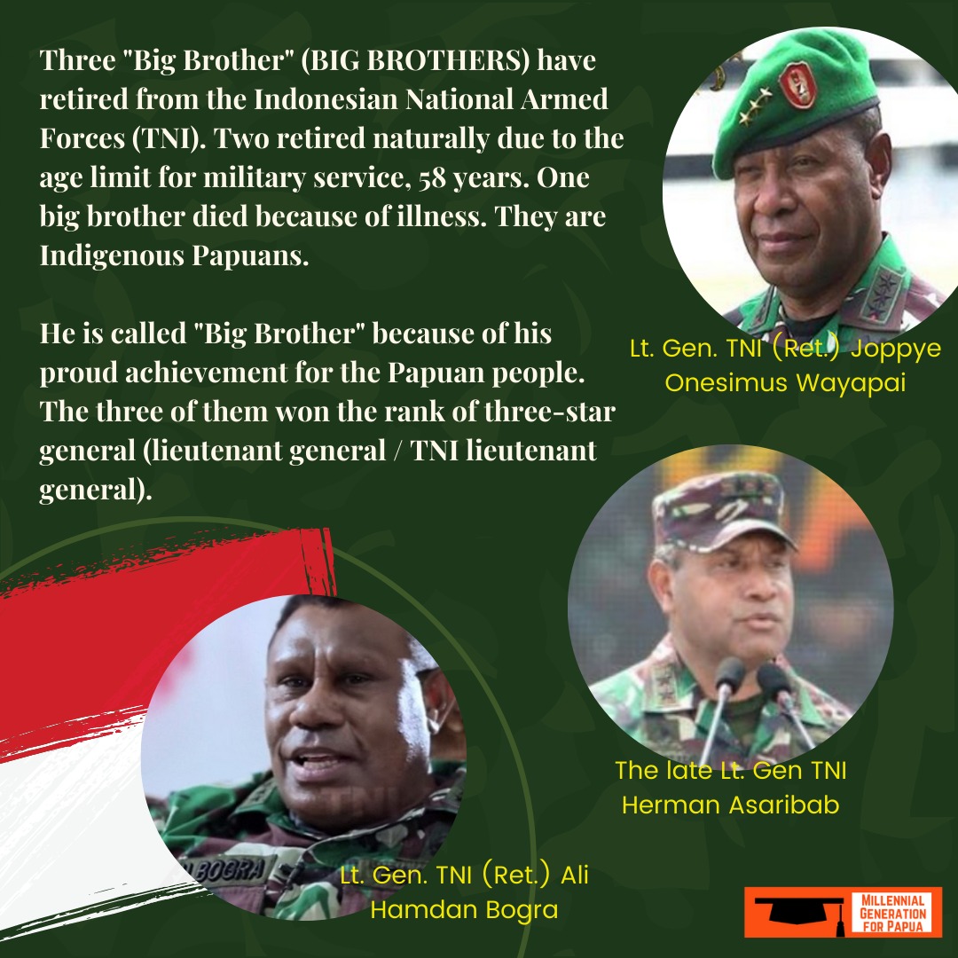 DikalProu's tweet photo. Three "Big Brother" retired from the Indonesian National Armed, they are Indigenous Papuans https://t.co/jRV2wZNZBQ