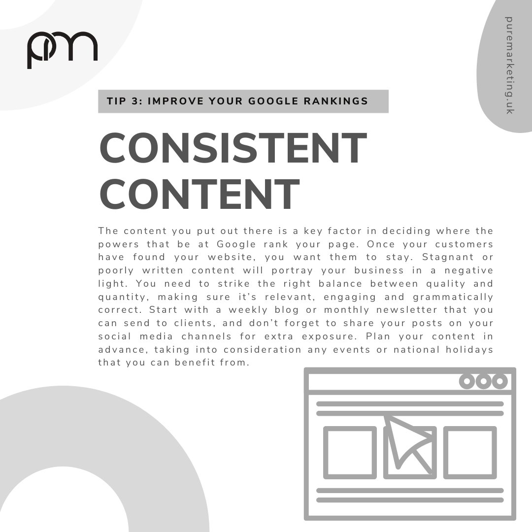 Content is a crucial part of SEO. The right optimized content will not only improve your search engine visibility, but will drive more potential buyers to your website.

#seo #googlerankings