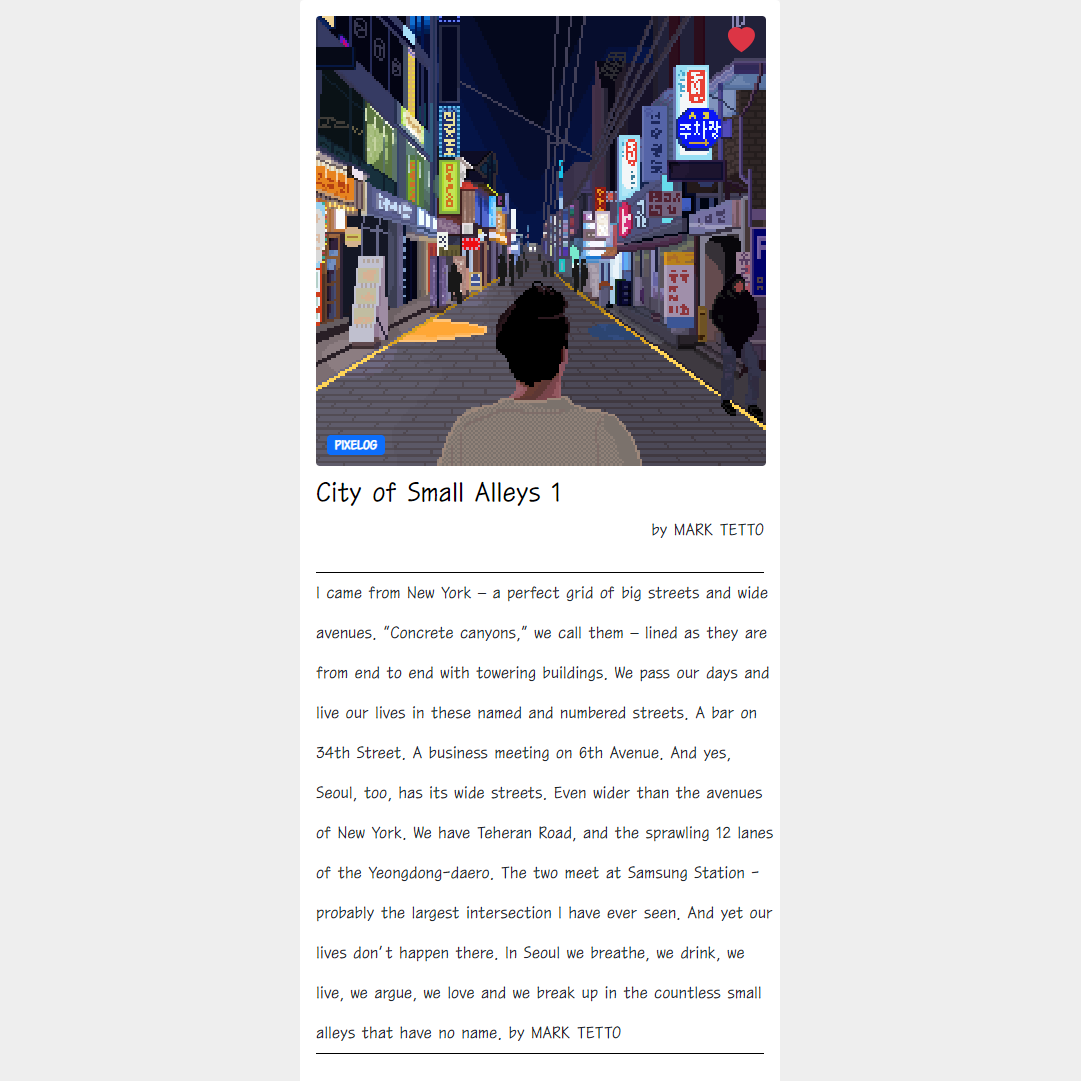 PIXELOG_GG's tweet photo. City of Small Alleys 1

written by @marktetto 
pixelart by @PIXELOG_GG 

#pixelart #PIXELOG

https://t.co/uFXJpro6so https://t.co/li83o7HOQl