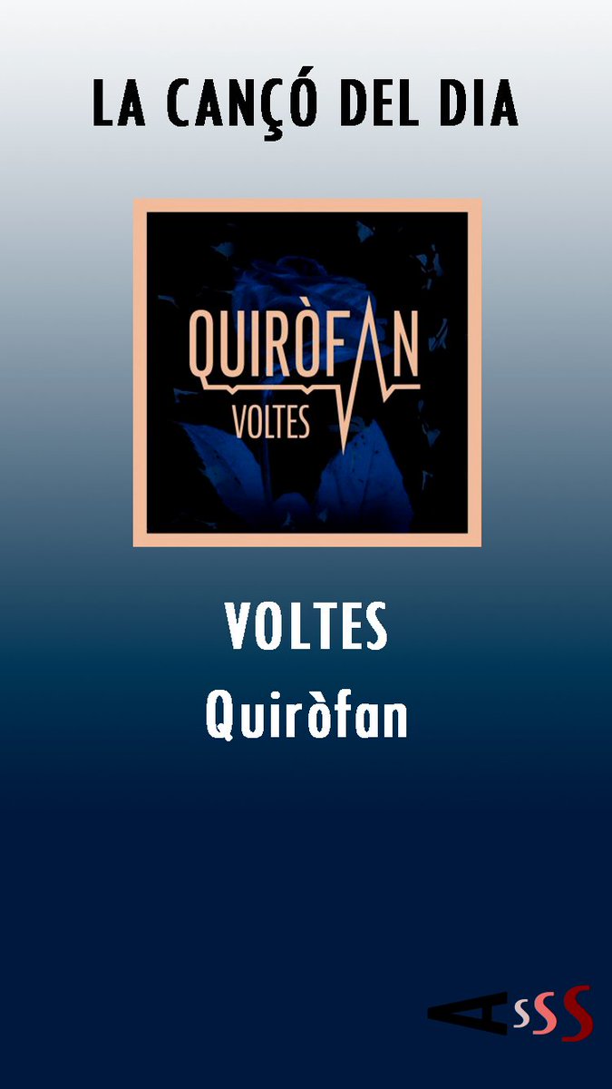 avuisona's tweet photo. #AvuiSona com a #Cançódeldia #Voltes de @QuirofanMusic!

El 1r senzill que el conjunt ha publicat enguany, i que ha inclòs al seu darrer CD, #Milmotius. Un potent tema, on l'amor és el principal protagonista, mentre el ball impregna els nostres cossos 👇

https://t.co/g6U6CofMBl https://t.co/kYQL8p2YX2