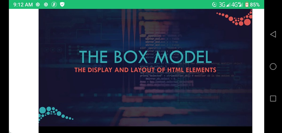 debbstech's tweet photo. Day 063 #100DaysOfCode
Today, i learnt about CSS box model.
The margin, padding and border property.
@Ustacky  
#UstackyMicrodegreeSchooarship
#Ustacky
#javascript 
#CSSS2021 
#HTML 
#FrontEnd https://t.co/4eA56Faeyt