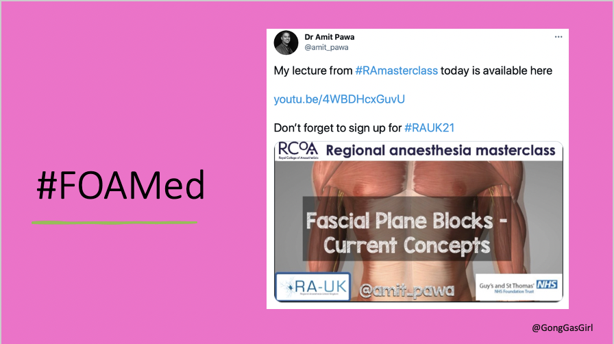 Of course no talk on Twitter is complete without an  @amit_pawa tweet. It's clever because it has an attractive graphic, a link to one of his many educational videos, and limits hashtags to two (linking current event and the next one).