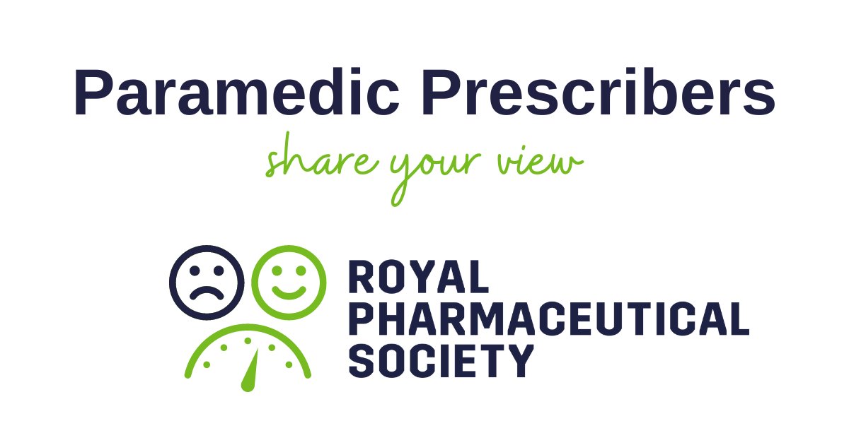 College of Paramedics (@paramedicsuk) on Twitter photo Are you a #Paramedic #Prescriber?
The <a href="/rpharms/">Royal Pharmaceutical Society</a> would like to hear your view on the updated competency framework for all prescribers.
Complete the 15 mins survey by Friday 7 May 2021: ow.ly/Nldp50Ehu45
Read more: ow.ly/aZPG50EiF04 Are you a #Paramedic #Prescriber?
The <a href="/rpharms/">Royal Pharmaceutical Society</a> would like to hear your view on the updated competency framework for all prescribers.
Complete the 15 mins survey by Friday 7 May 2021: ow.ly/Nldp50Ehu45
Read more: ow.ly/aZPG50EiF04