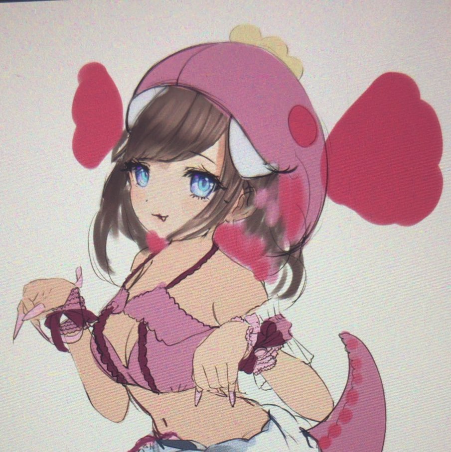 「?イラスト進捗?
入院中にイラスト進めたらこうなった??
気持ちは全力なのに迷走」|まころん🐳のイラスト