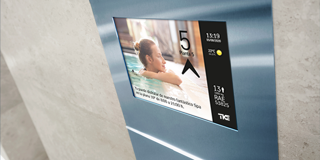 TKE_ES's tweet photo. Con el fin de mejorar su integración con la cabina de tu #ascensor, las pantallas multimedia pueden ser instaladas de dos formas:
🟦 Integrada en la botonera.
🟦 Integrada en un marco personalizado.
#TKEmodernization https://t.co/tDp5mIg6Th https://t.co/0AEILimZEZ
