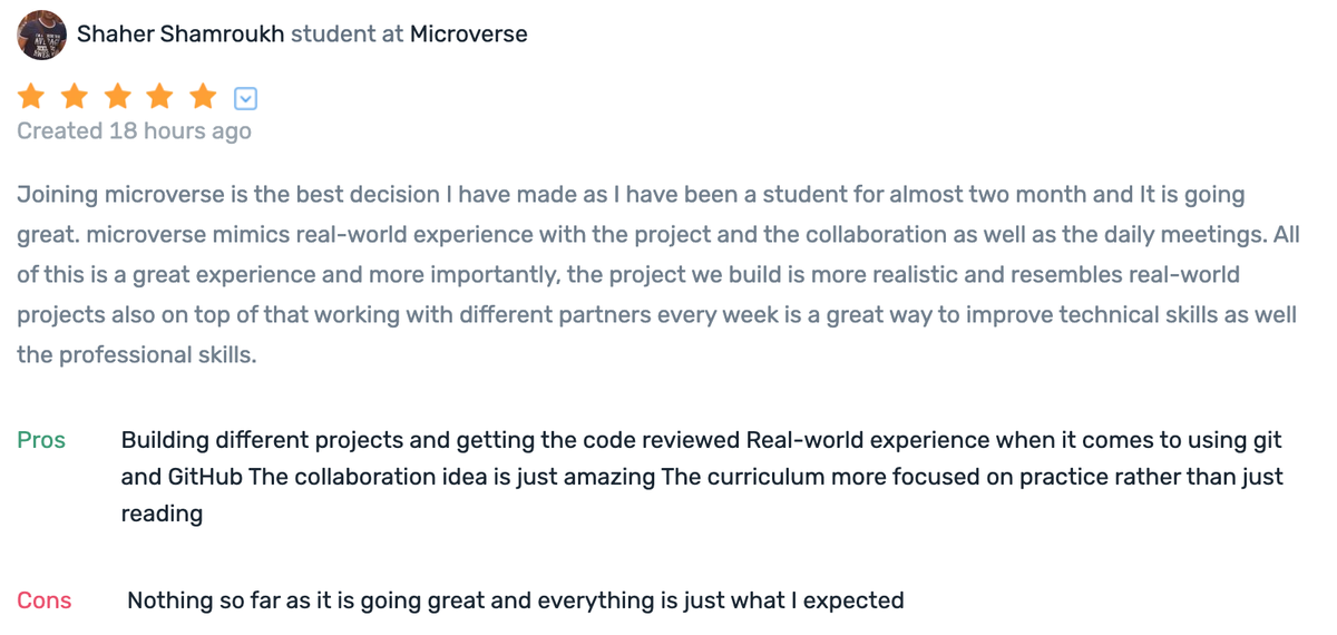 tigamadou's tweet image. #RT @microverseinc: &quot;Joining Microverse is the best decision I have made.&quot; 

We love hearing about our student&apos;s experiences at Microverse. Here&apos;s what Microverse student Shaher had to say about the program👇

#learnwithmicroverse #programmingisfun #c…