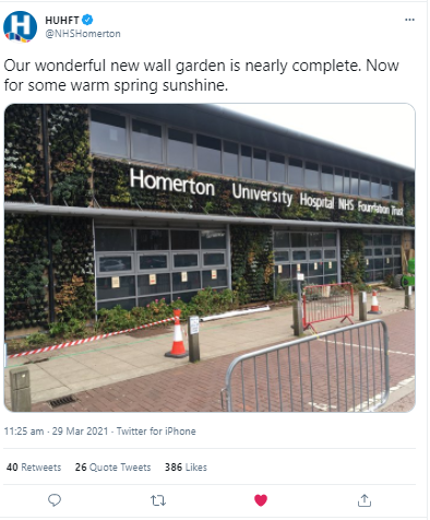 NewcombLibrary's tweet photo. .@NHSHomerton is adding to the green corridors of Hackney 🐝🦋🐞🌱 https://t.co/a9ZGfIBLxD