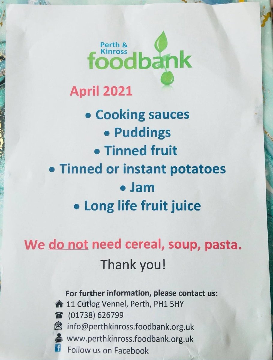 ⚠️CAN YOU HELP⚠️
If you can buy an extra item when shopping then please check list &amp; make a donation.   We have previously done a Club collection, howvever as individuals we can still help👍💕 Arlene (Club Secretary)