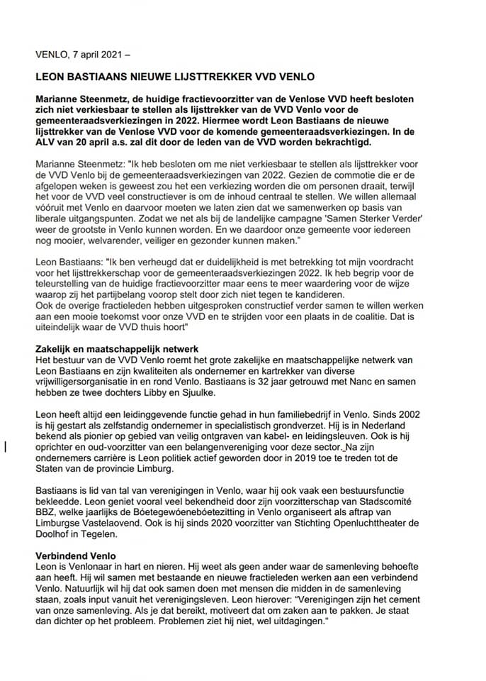 VVD Venlo tweet media