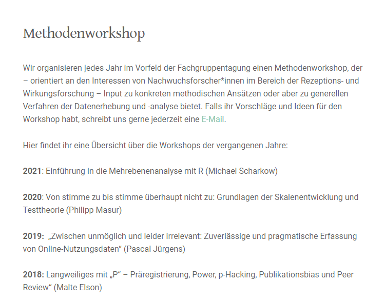 PaSchneiders's tweet photo. Auch die @dgpuk_rezfo hat eine #Mittelbaugruppe: https://t.co/3ydCGc6bp9
Wir bieten v.a. jährlich einen #Methodenworkshop und ein großartiges Netzwerk! #dach21
@dach_21 @NachwuchsDGPuK https://t.co/xwecvvt60g