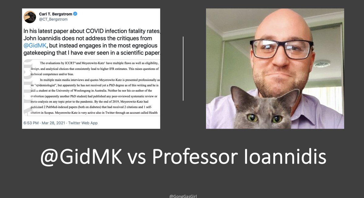I've been watching the controversy surrounding the Prof Ionnidis appendix in his latest paper. To me, it illustrates the tension between traditional sources of power in medicine (publications and talks) and new sources ( @GidMK and his 35K .. now 38K Twitter account). Fascinating.