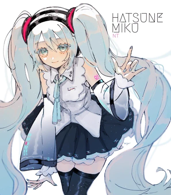 #初音ミクを描くと元気が出る 