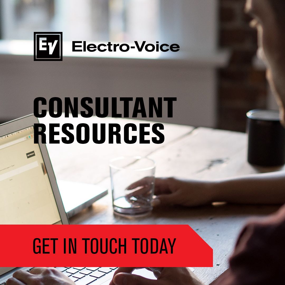 Have you seen our new a Consultant Resources center? You can easily download Data Sheets, A&amp;E specifications, EASE files, BIM files, and more.

Click on this link to see more: bit.ly/31RBzem

#ElectroVoice #ConsultantResources #AudioInstall #LiveAudio
