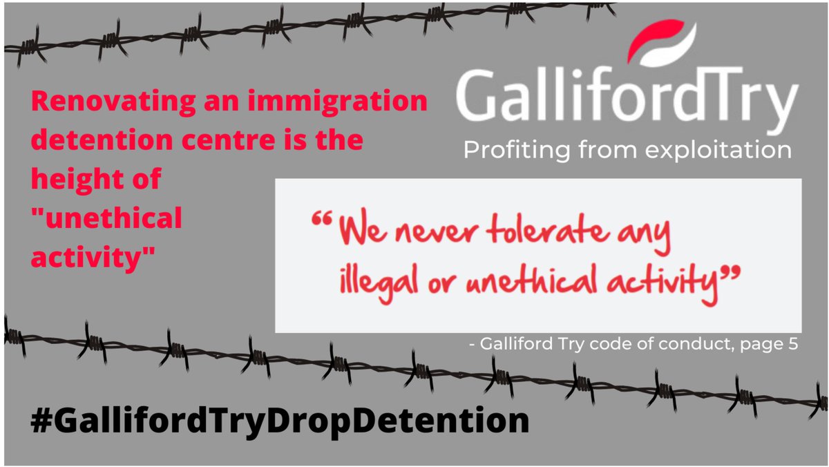 What part of redeveloping a detention centre for migrant women is ethical? @gallifordtry ⁉️🤔 #NoToHassockfield #GallifordTryDropDetention #DropDetention