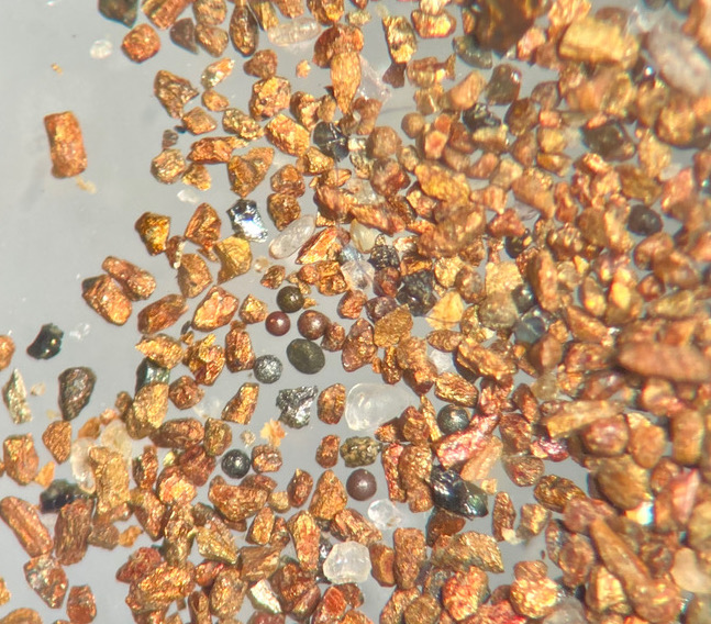 GrockeSIBL's tweet photo. Doing a trial analysis for #microplastics in beach sediment and found these  - they are not magnetic! Any suggestions? #spherules of what ????

@ArcDurham @jscheingross @PlasticSediment https://t.co/CwXEH47TBw